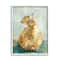 Stupell Industries Golden Pear Painting Wall Art in White Frame